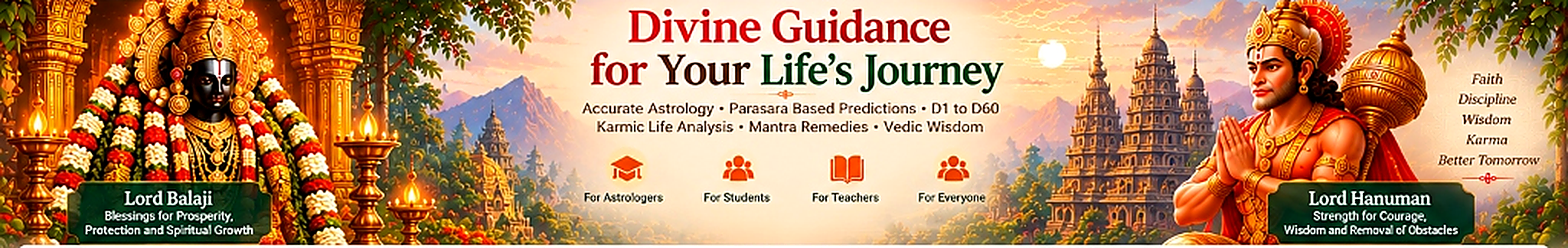 BalajiStar Vedic Astrology - Divine Guidance with Lord Balaji and Lord Hanuman